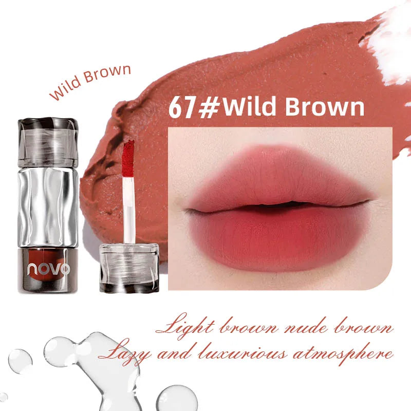 Waterproof Matte Lipstick, Long-Lasting Wear Non-Stick Cup Lip Gloss, Velvet Like Matte Texture, Suitable For Daily Qme 67