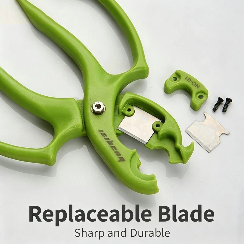Replaceable Blade Flower Thorn Remover Scissors Florist Rose Thorn Stripper Cutter Garden Pruning Shears Floral Arrangement DIY Qme