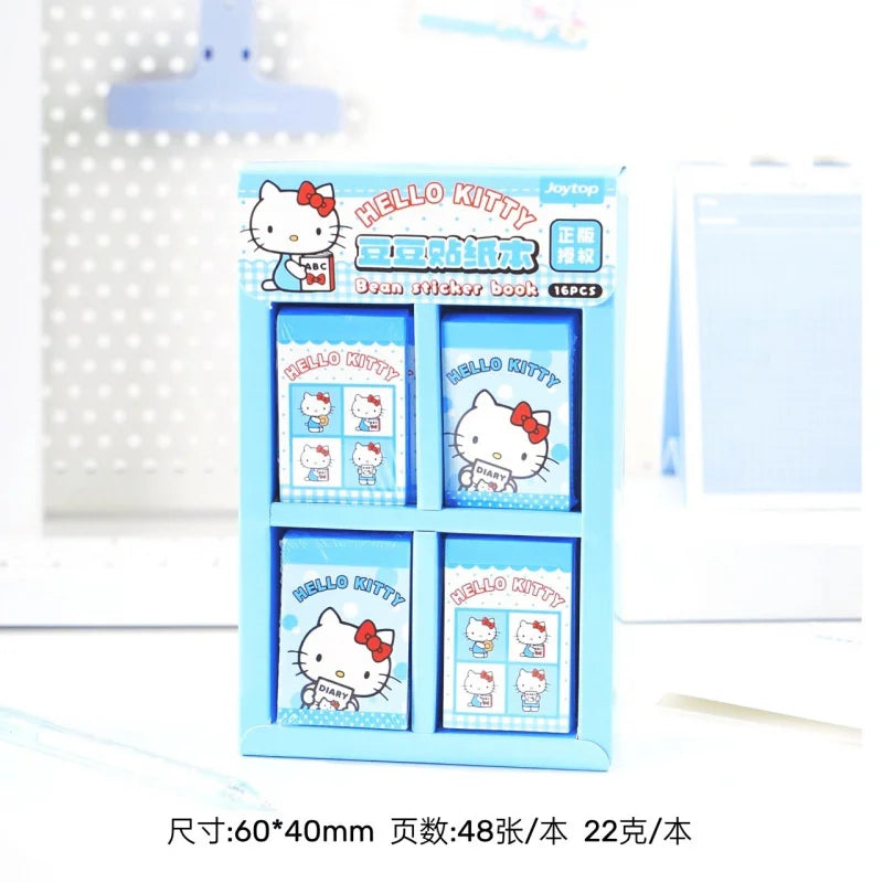 Hello Kitty Kuromi Sticker Book Portable Pocket Planner Stickers Mini Qme