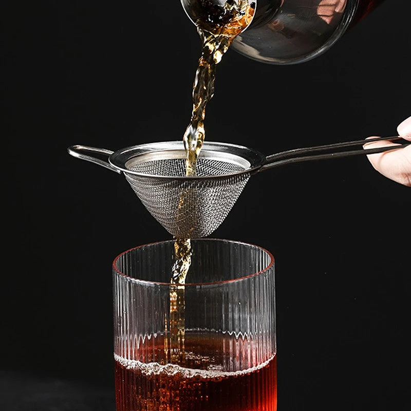 Fine Mesh Stainless Steel Conical Strainer Cocktail Bar Strainer Premium Mesh Cocktail Cone Strainer Qme