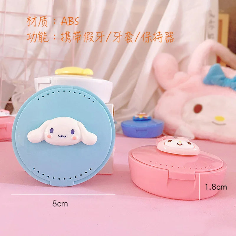Hello Kitty Kuromi Cartoon Toothbrush Holder Tooth Storage Box Qme