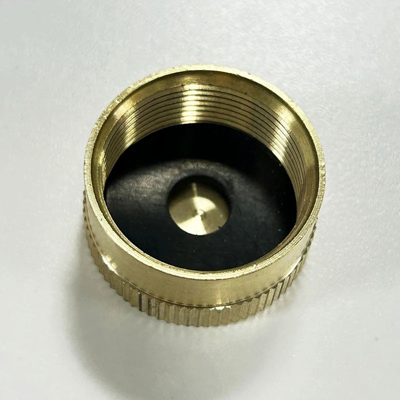 Gas Tank Cylinder Sealed Cap Protect Outdoor Stove Brass Refill 1 LB Qme