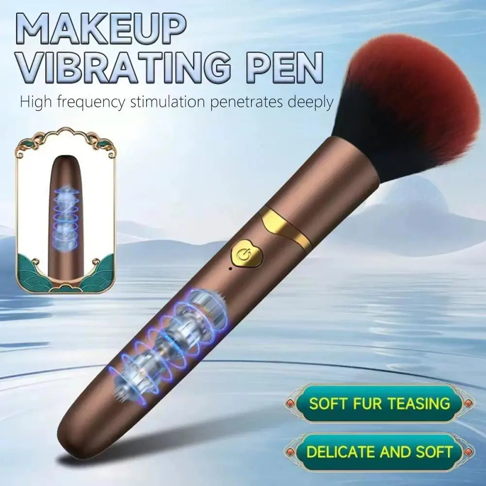 USB Rechargeable Cosmetic Brush Electric Makeup 10 Gear Vibration Qme