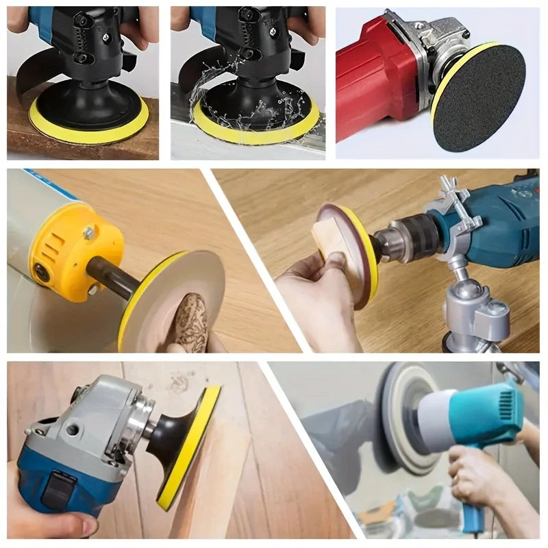 24pcs 125mm Wet/Dry Sanding Discs - Grit 800-5000 - Hook & Loop Flocking Orbital Sanding Pad Set For Electric Grinder Accessory Qme