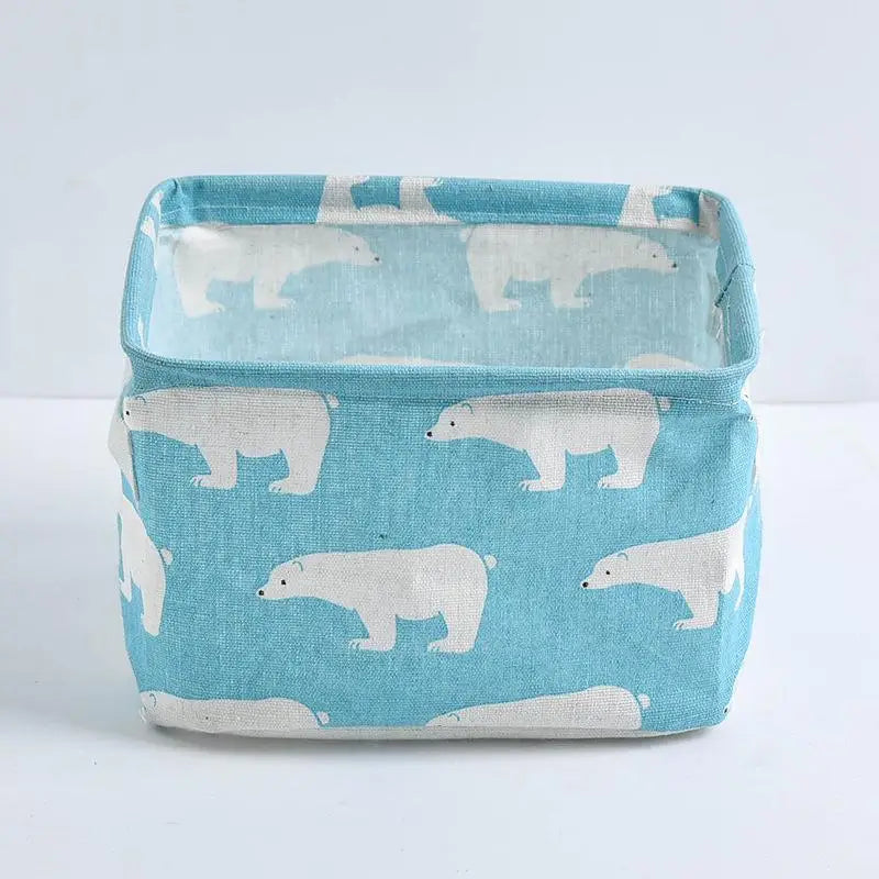 Waterproof Desktop Sundries Basket Storage Box Cosmetic Toy Organizer