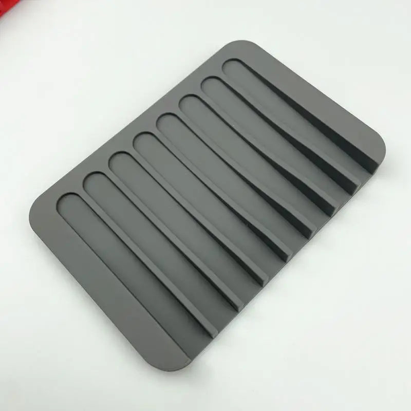Silicone Soap Holder Pad - Non-Slip Draining Soap Dish for Shower, Bathroom Sink & Kitchen Countertop Storage Qme A2
