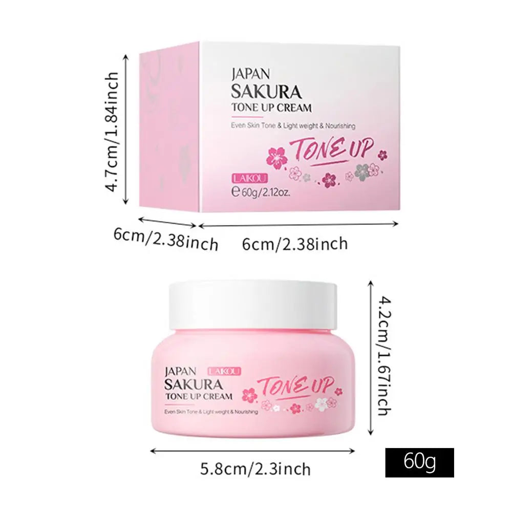 Cherry Blossom Moisturizer Brightening Tone Up Cream Sakura Serum Qme 60g China Mainland