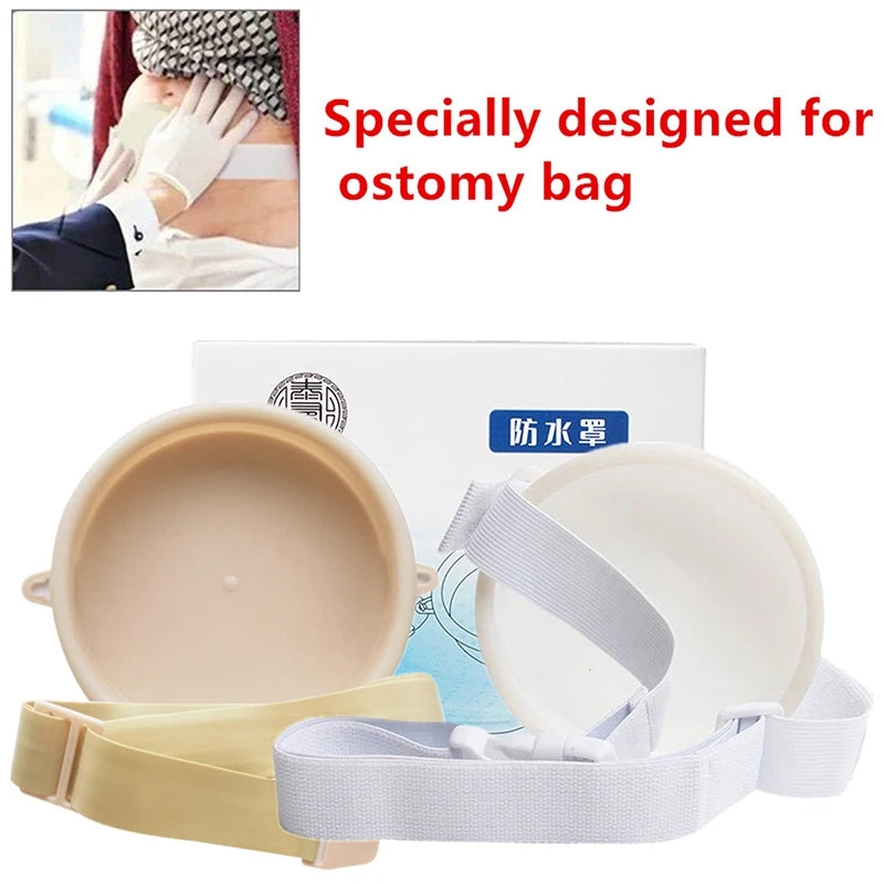 Ostomy Stoma Cover Shower Colostomy Protector Wound Bath Belt Qme