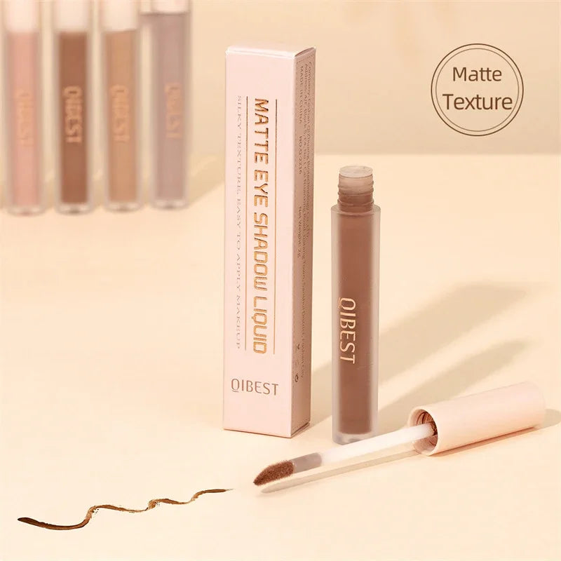 8 Colors Matte Nude Eye Bronzer Liquid Eyeshadow Waterproof Long Lasting Eye Shdaow Natural Cheek Contour Woman Makeup Cosmetic Qme