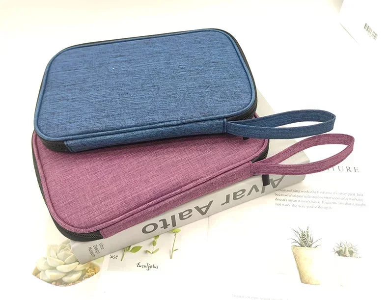 bag Multifunction Travel Carrying for Watch Strap Storage Bag Pouch Portable Case Box for Data cable 300D waterproof fabric Qme