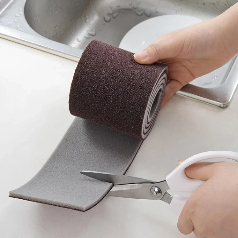 1 Roll, Emery Sponge Wipe, Pot Bottom Cleaning Descaling Sponge, Pot Sponge Brush, Iron Rust Removal Sponge, Cleaning Tool Qme