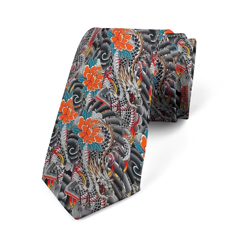 3d Printing Harajuku Fashion Unisex Tie Personality Interesting Qme style3