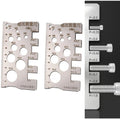 2 X Screw Thread Pitch Gauge Ruler 304 Stainless Steel Bolt Nut Metric Measuring Tool Measuring Gauge 100mm X 3mm Silver Qme Default Title