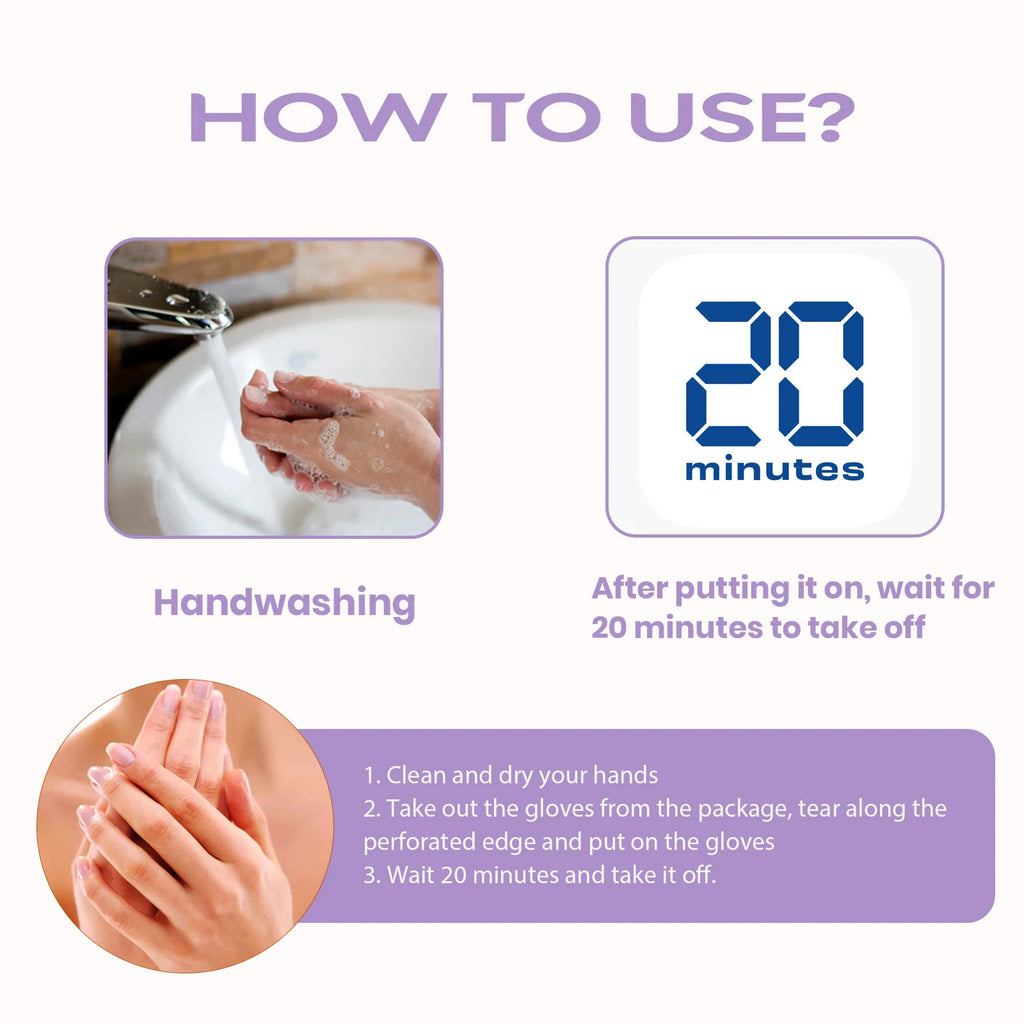 Lavender Moisturizing Hand Mask Nourishing Exfoliating Remove Dead Skin Brightening Niacinamide Hand Care for Soft Smooth Skin Qme