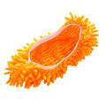 Mop Slippers Lazy Floor Polishing Cleaning Socks Shoes Mopping Slippers Cover Solid Color Cleaning Mop Replaceable Covers Qme Orange