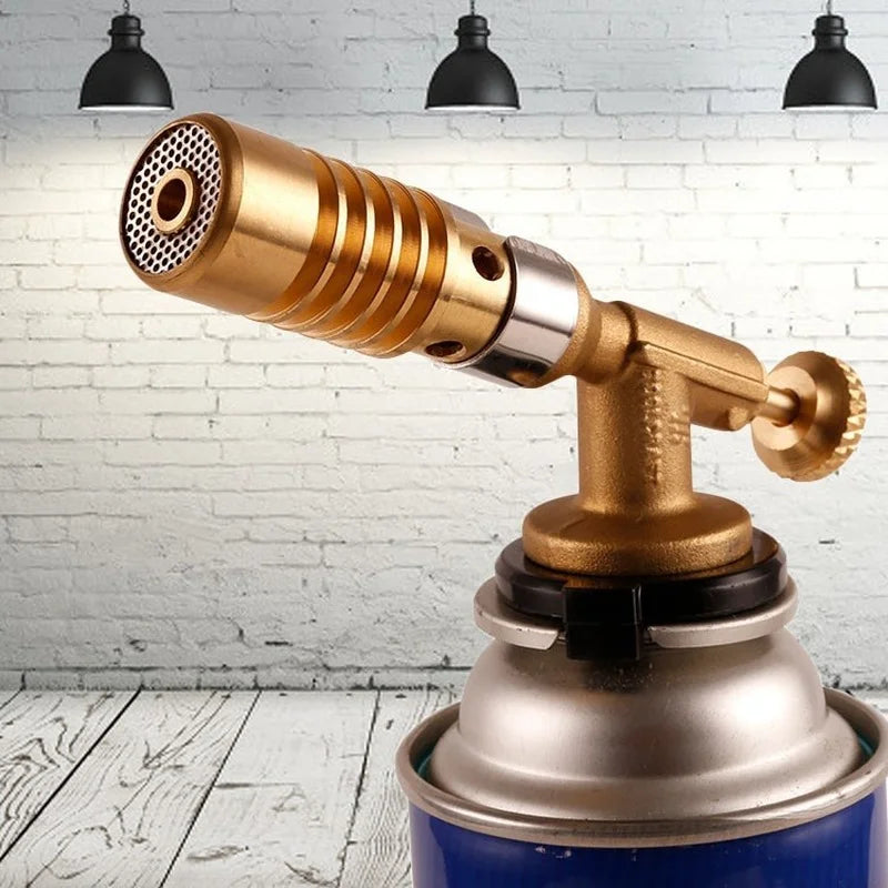 Butane Gas Burner Flame Torch Autoignition Lighter Cooking Soldering Qme