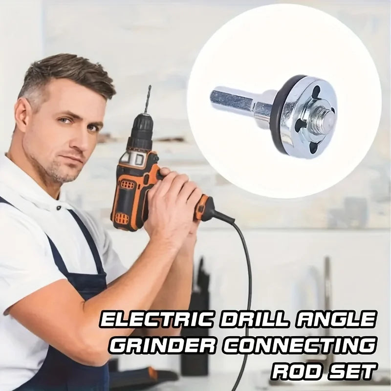 Drill to Angle Grinder Converter Connecting Rod,Universal Hex Shank Adapter for Cutting Polishing Grinding Wheel Disc Power Tool Qme