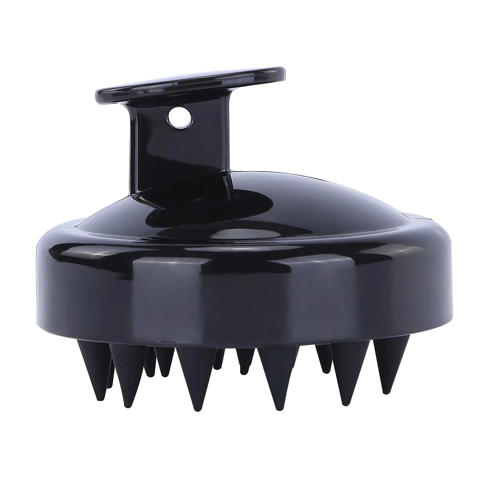 Shampoo Brush Scalp Massage Brush Shampoo Comb Massager Smooth Hair Comb Black Purple Massage Comb Caring For Hair Qme Black