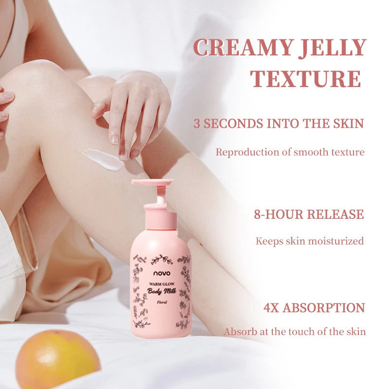 Rose Scented Body Lotion Face Moisturizer Cream Hyaluronic Acid Qme