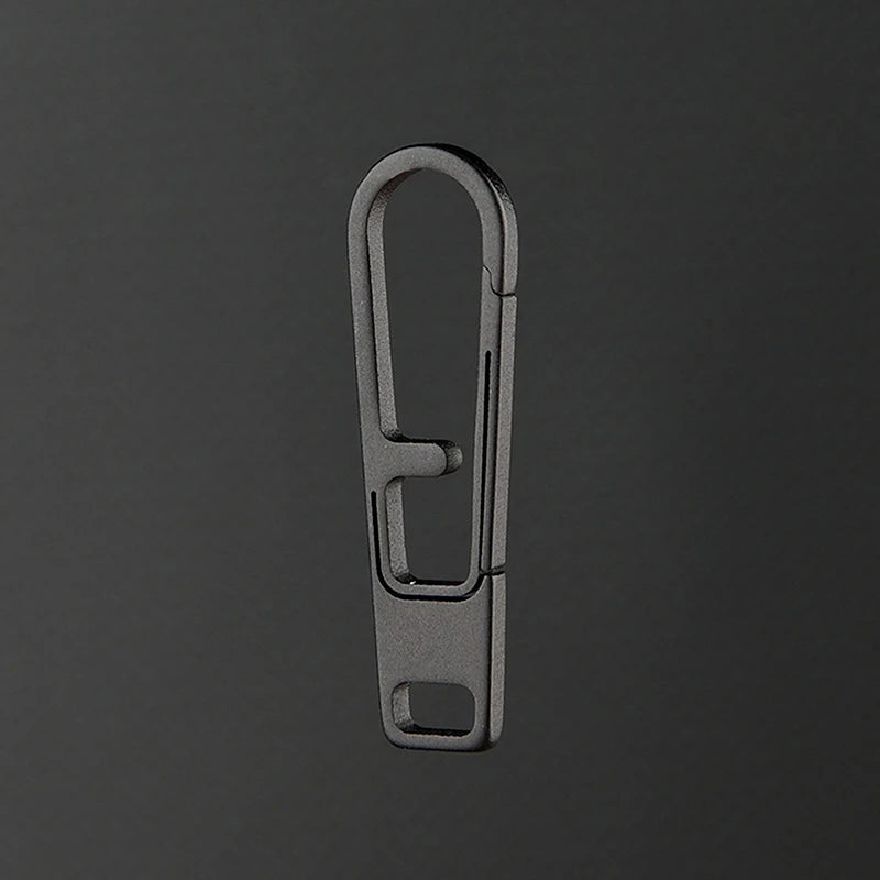 Titanium Alloy Zipper Puller Header Accessories Connector Keychain Qme Black