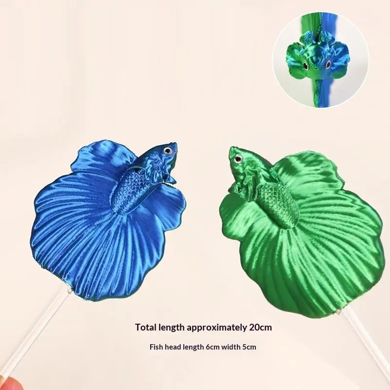 Aquarium Betta Training Wand Plastic Playing Stick Active Healthy Betta Fish Equipment Resin Decoration Fish Stick Toy Kit Qme Blue