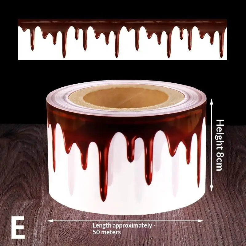 Cake Collars Cartoon Creativity Mousse Surround Film Acetate Collar Qme F