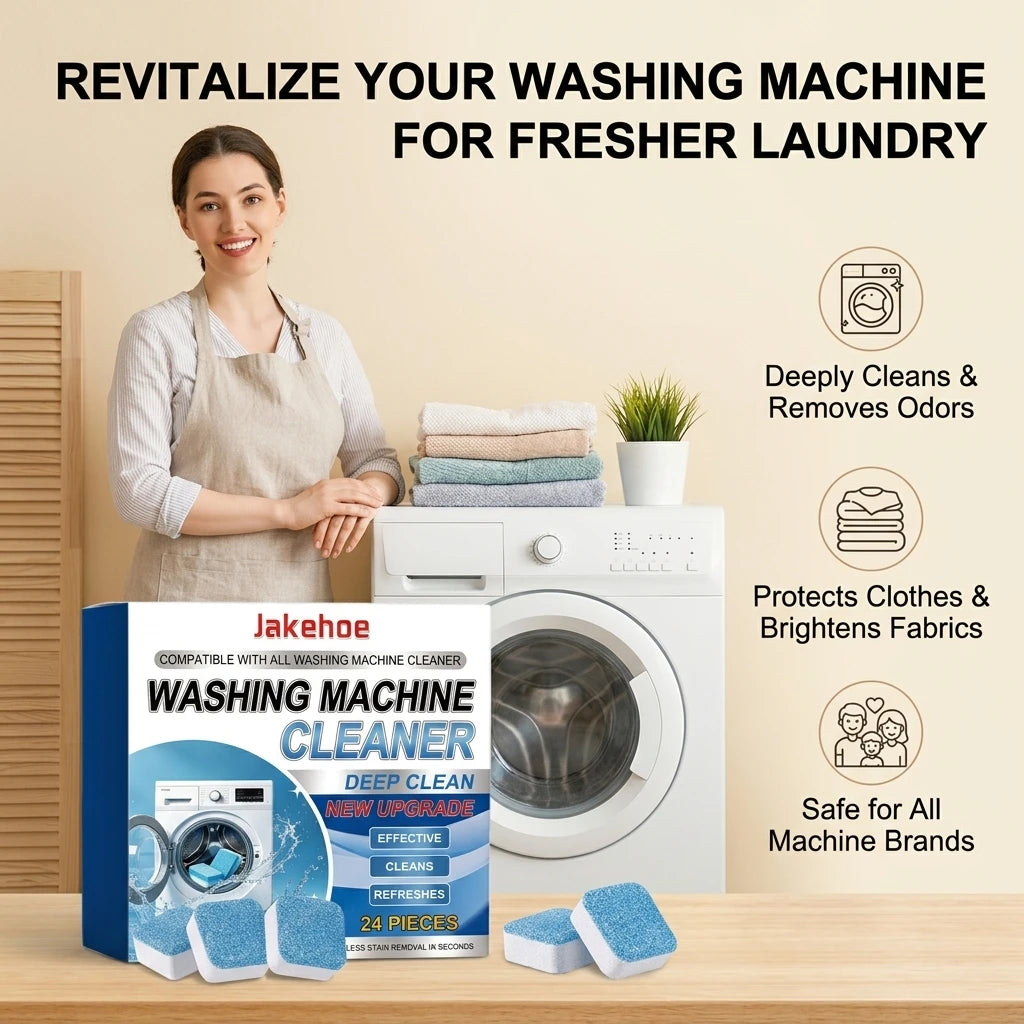 Washing Machine Cleaning Tablets Removing Mold & Scale Eliminate Odors Reduce Bacterial Growth Powerful Washing Machine Cleaner Qme