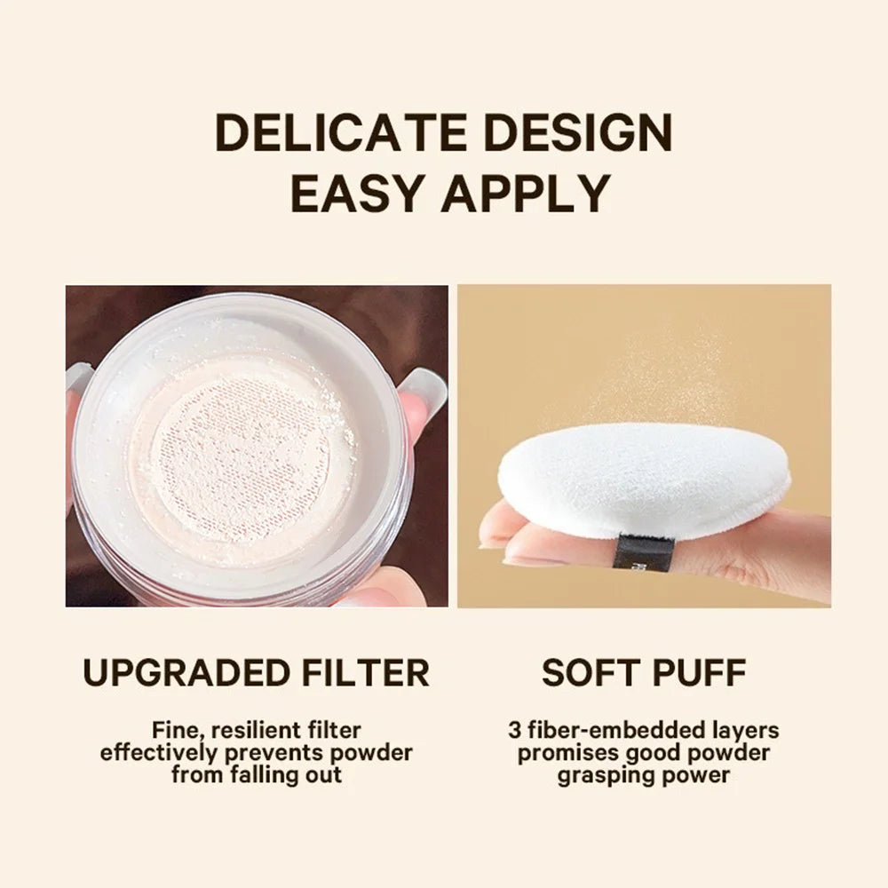Waterproof Matte Loose Setting Powder Oil Control Brightening Qme