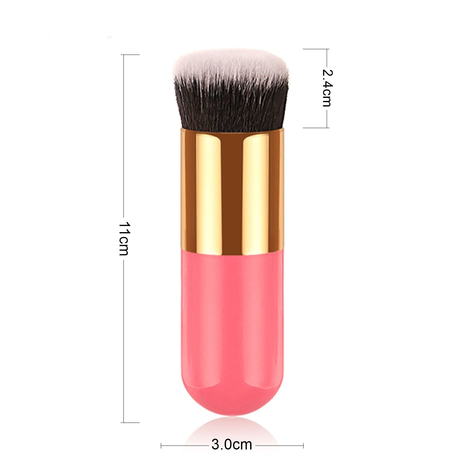 Chubby Pier Foundation Brush Flat Cream Makeup Brushes Professional Qme