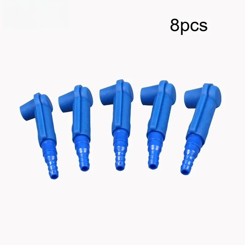 Brake Oil Extraction Hose Connector Car Brake Fluid Bleeder Tube Joint Auto Brake Oil Change Tool Accessory Qme 8pcs