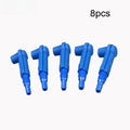 Brake Oil Extraction Hose Connector Car Brake Fluid Bleeder Tube Joint Auto Brake Oil Change Tool Accessory Qme 8pcs