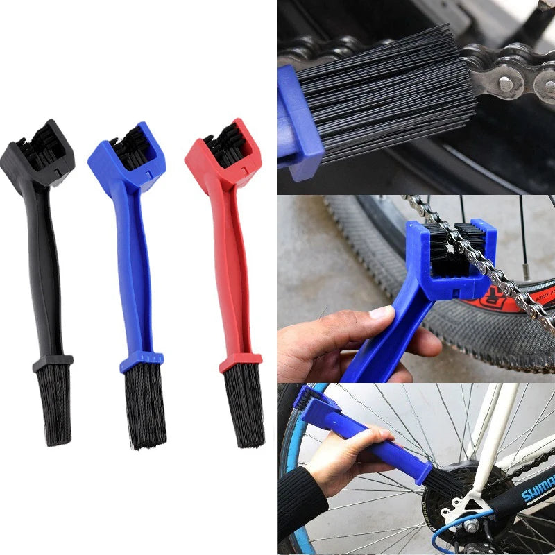 Enhanced Version Bicycle Moto Chain Brush Plastic Cleaner Clean Qme