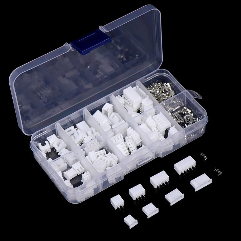 230pcs/box XH 2.54 2p 3p 4p 5pin 2.54mm Pitch Terminal Kit JST Connector. Qme