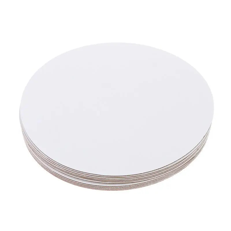 10Pcs 8/10/12 Inch Round Cake Boards Paper Cake Drum Pan For Birthday Wedding Party Cake Cardboard Bottom Tray Qme 10inch
