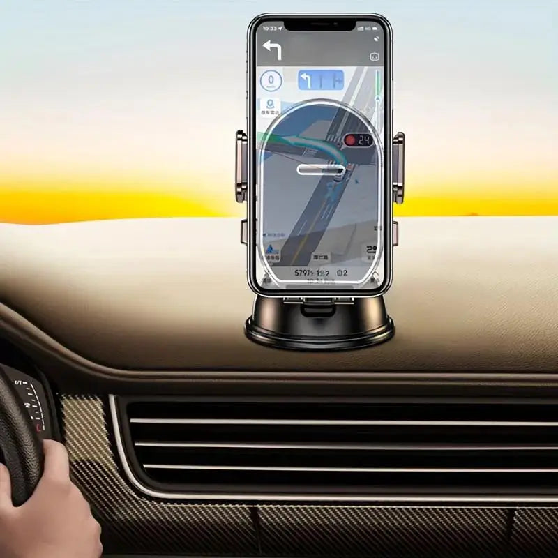 360 Degree Rotation Car Suction Cup Phone Mount Dashboard Instrument Qme