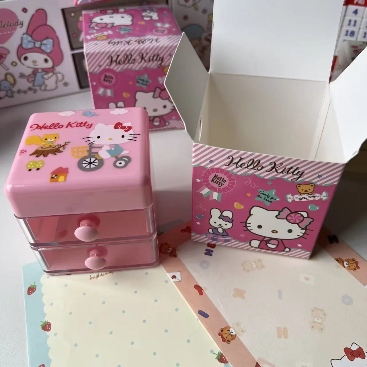Hello Kitty Kuromi Japanese-style Cartoon Desktop Organizer Cute Mini Qme 4