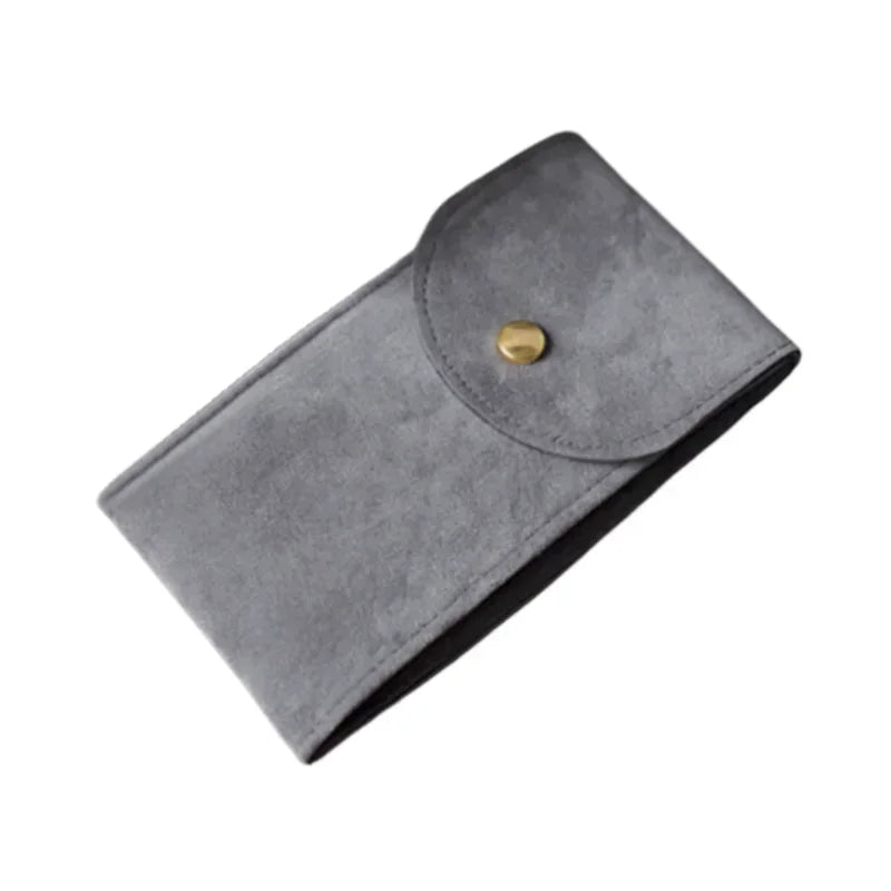 Watch Box Blue Green Gray and Black Flannelette Gift Bag Travel Storage Case Durable Portable Watch Dust Protection Case Qme DGray