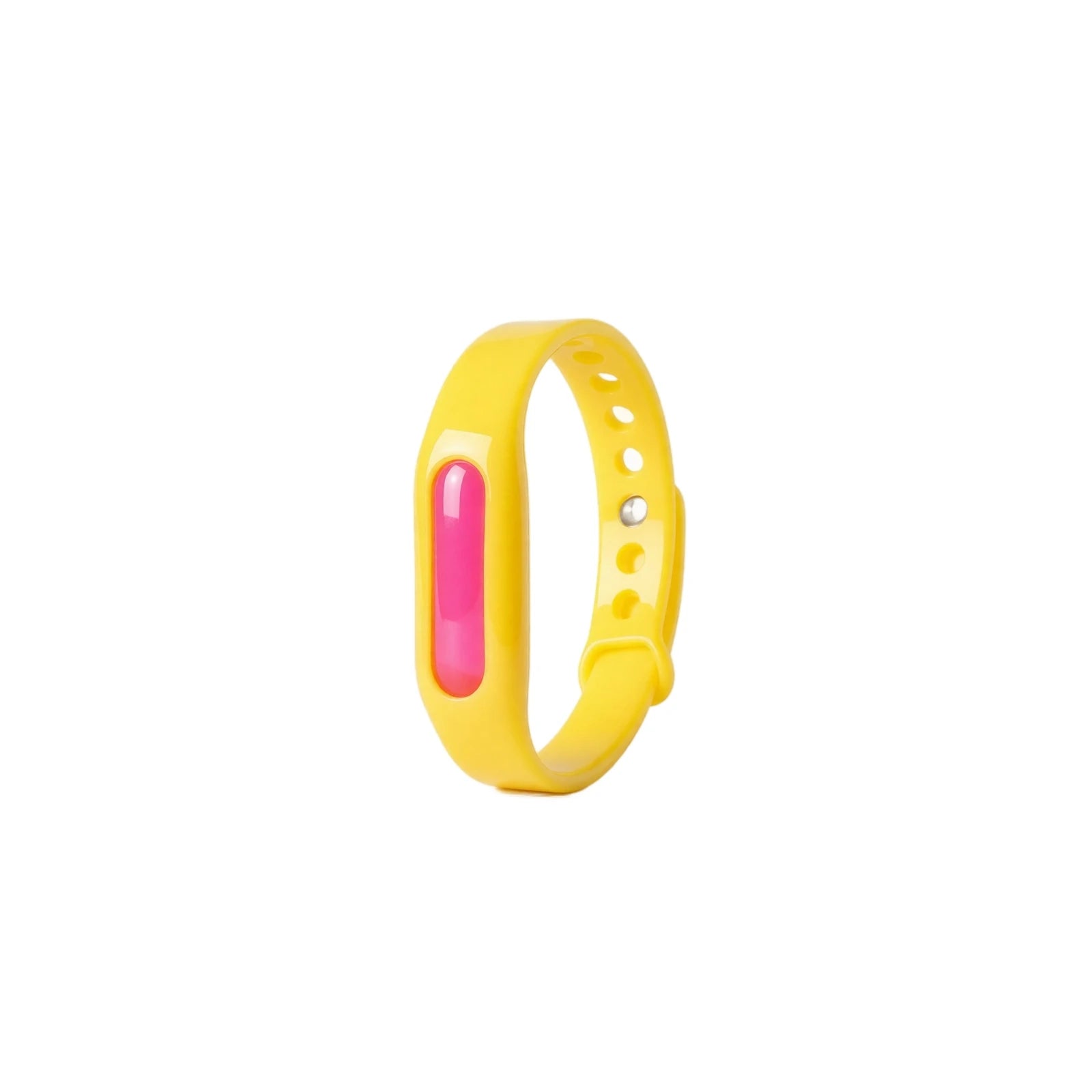 Mosquito-repelling Bracelet Essential Oil Waterproof Silicone Safe Wristband Portable Pest Artifact Tool (capsule color random) Qme Yellow