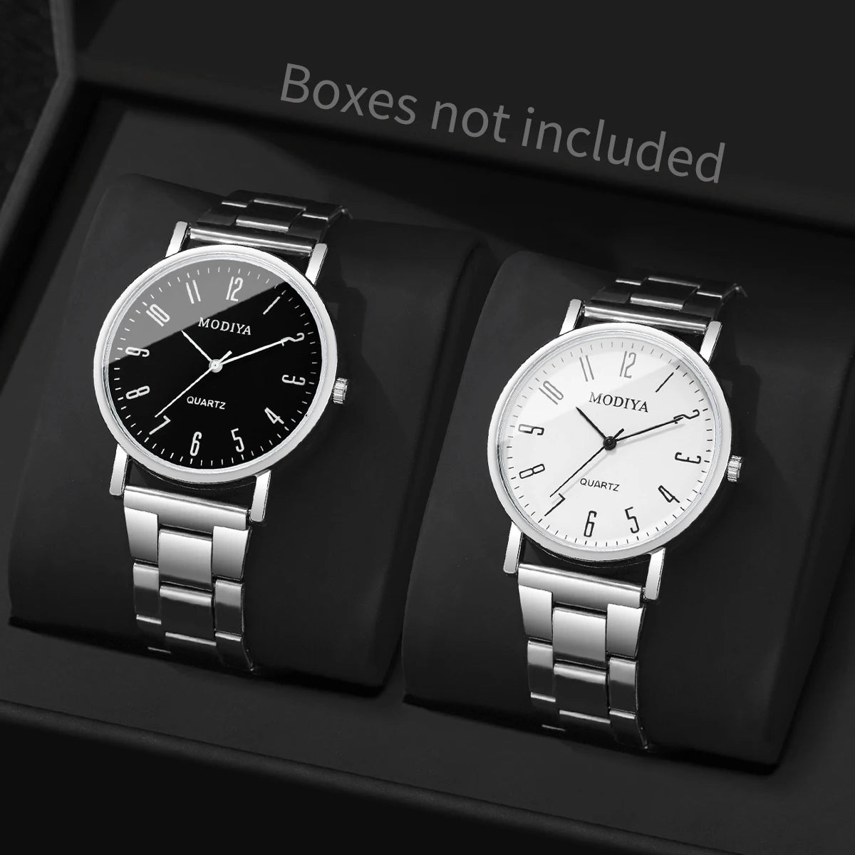 2 Pçs/set Homens Relógios de Negócios Moda Analógico Relógio de Quartzo Reloj Hombre (Sem Caixa) Qme 1