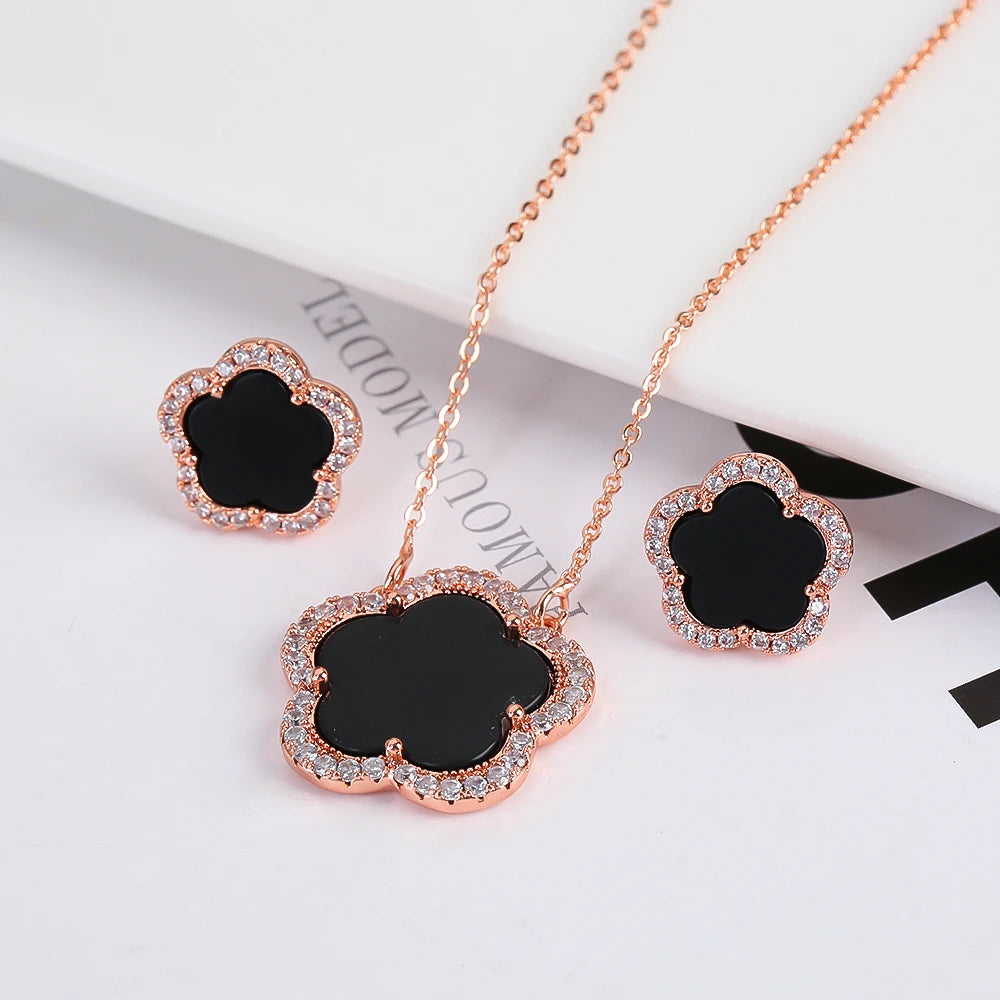 Trendy Sweet Fashion Natural White Solid Five Leaf Petals Women