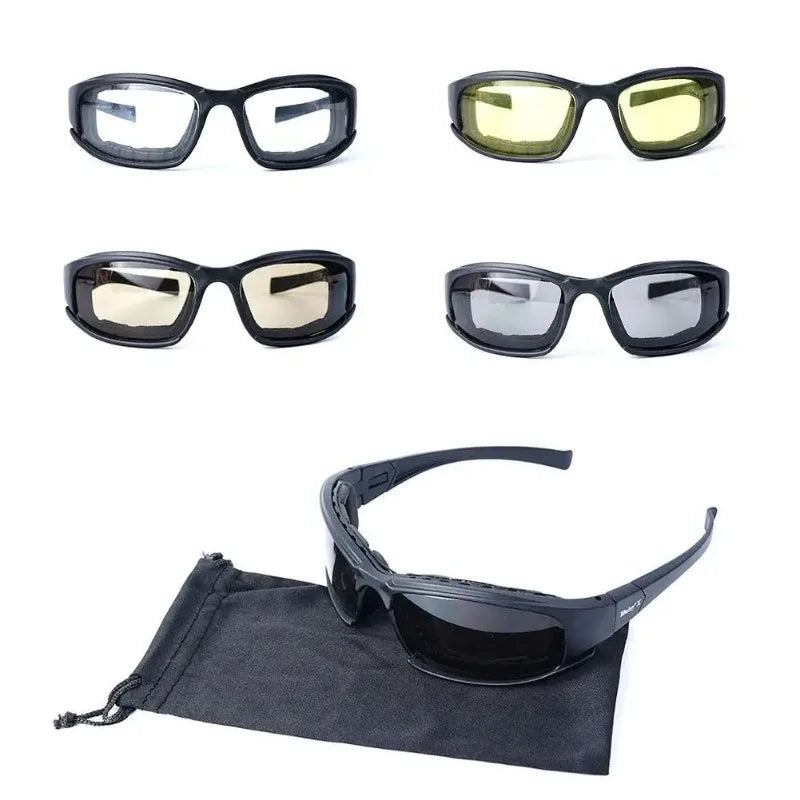 Tactical Goggles Military Shooting Glasses Anti-Fog UV Protection Windproof for Outdoor Sports Cycling Motorcycle Hunting Qme