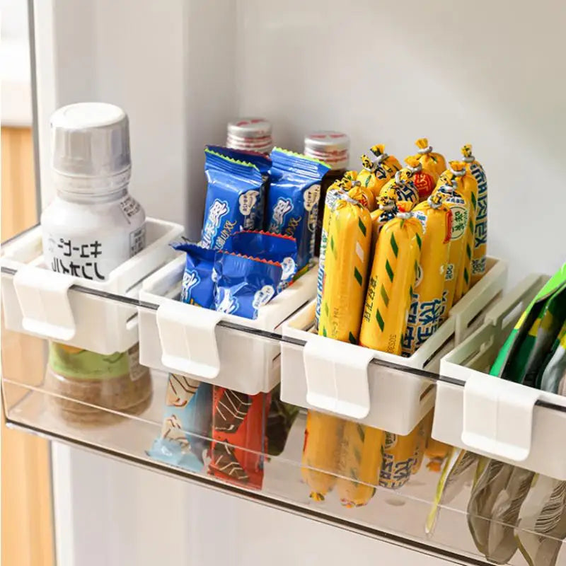 Side Door Sorting Partition Card Buckle Kitchen Bedroom Storage Box Qme