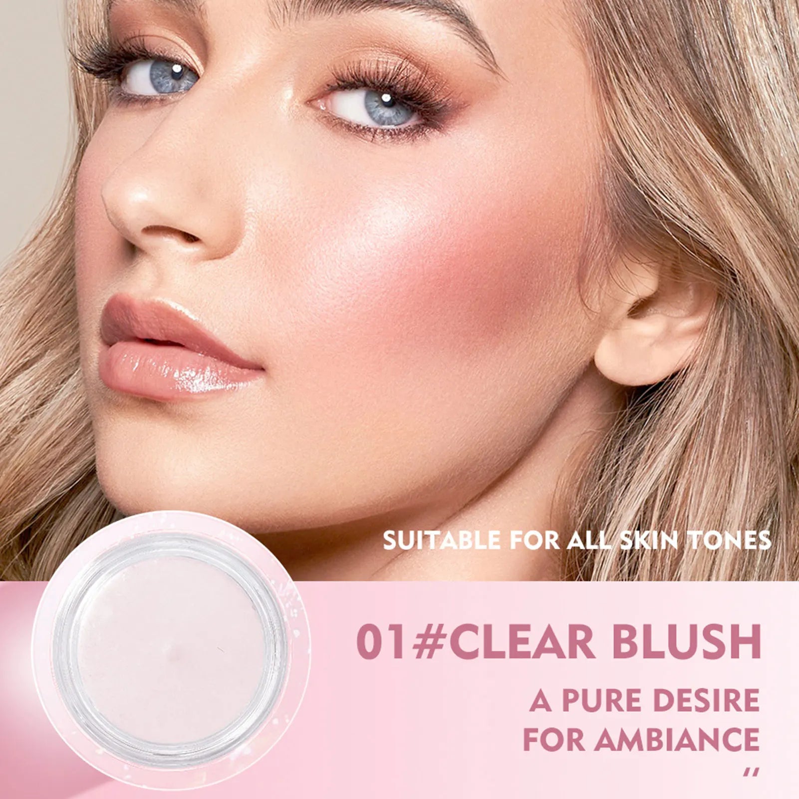 Transparent Changing Blush Moisturizing Lasting Waterproof High-gloss Qme