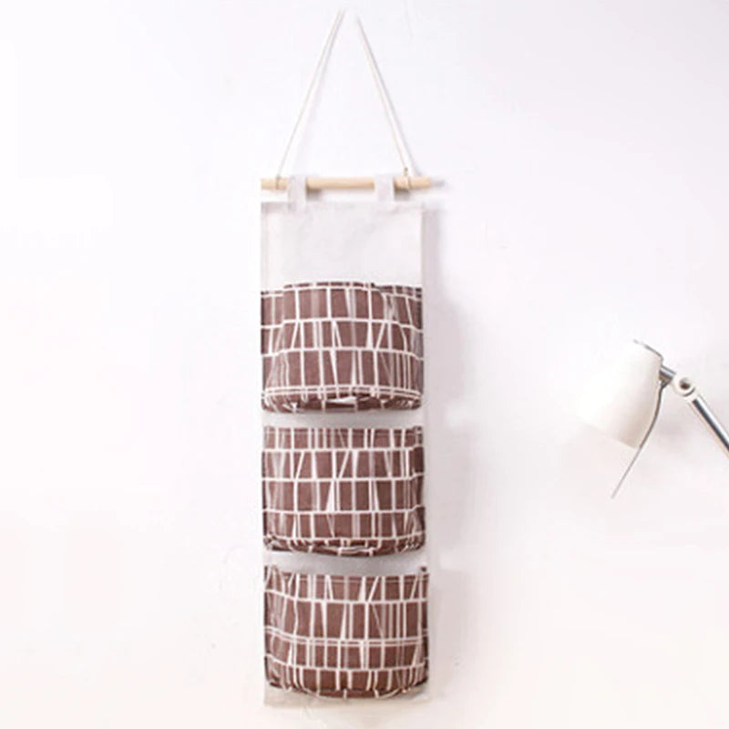 Wall Hanging Storage Home Three-pocket Bag Dormitory Qme A16