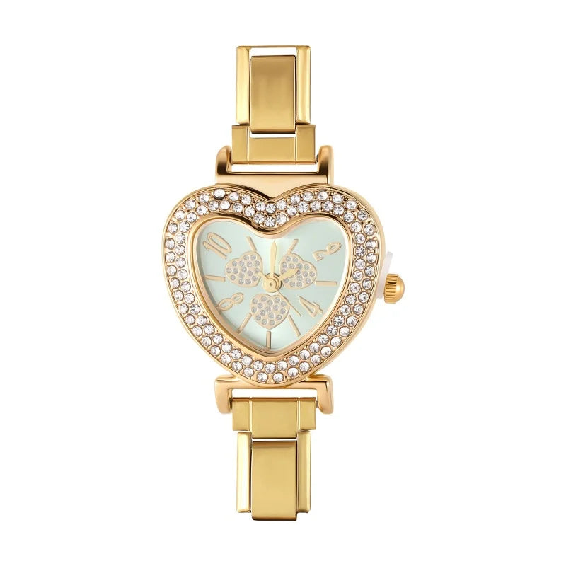 Wholesale Square Heart Watch Men Women's DIY Width Italian Elastic