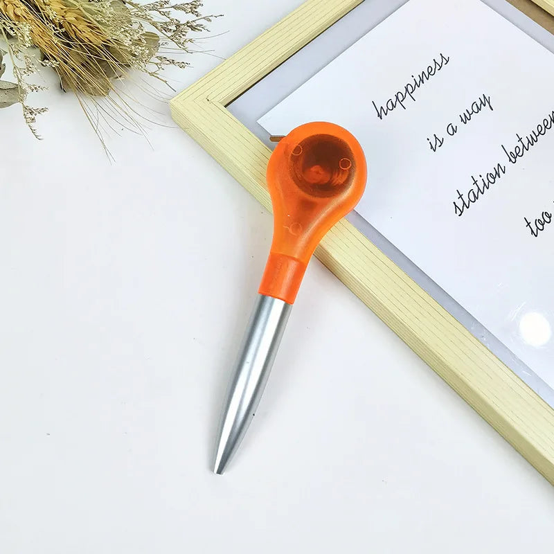 Creative 2-in-1 Ballpoint Pen & Retractable Tape Measure, 0.7 mm Blue Ink for Writing Comfort, Back to School Pens Qme orange