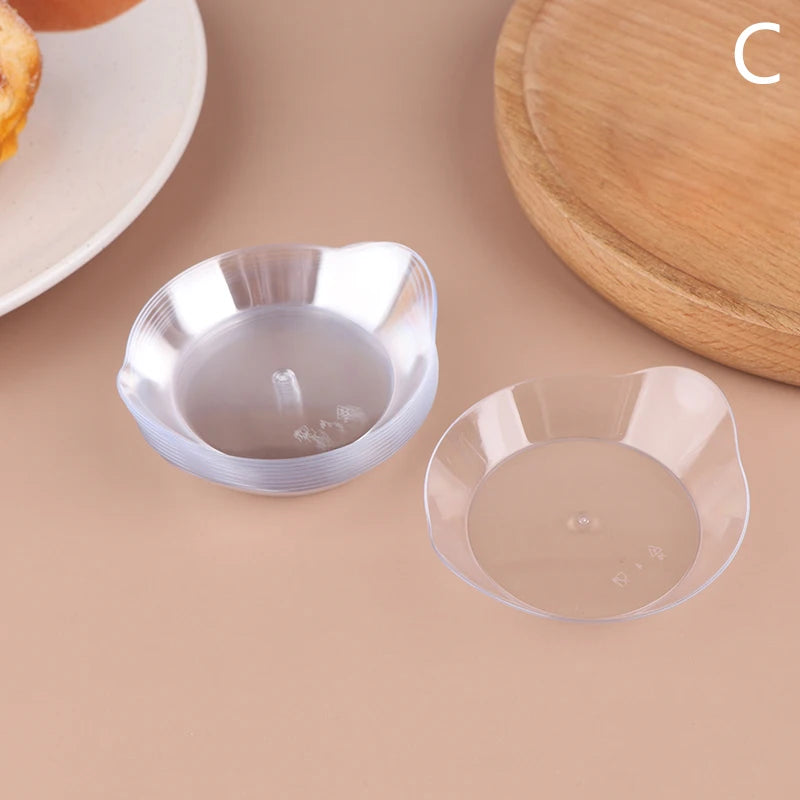 Transparent Plastic Dessert Container Pastry Tool Mini Appetizer Qme C