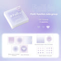 112 Sheets Multifunctional Self-Adhesive Sticky Notes Portable Notepad Easy To Paste Student Office Memo Stationery Supplies Qme purple