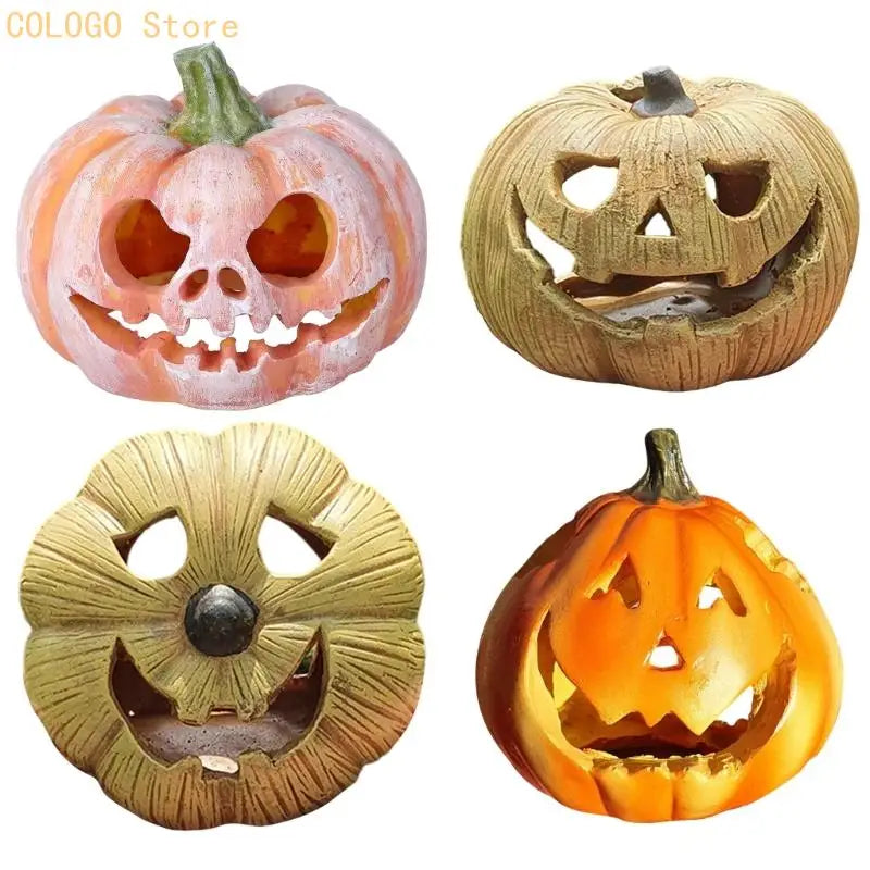 Pumpkins Fish Tanks Accessory Halloweens Ornaments Multiple Caves D0LD Qme