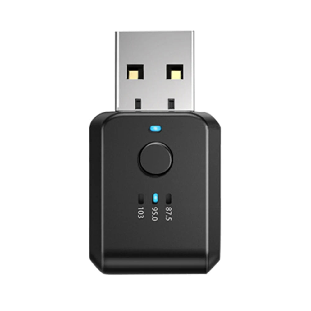 FM02 Auto Audio Wireless Adapter Portable Audio Receiver Transmitter Handsfree Call Bluetooth-Compatible Auto Accessories Qme 1pcs FM01